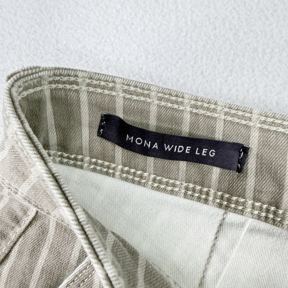 Nydj Mona Wide Leg Striped Denim Jeans Size 0 Ankle Length‎ NEW - Picture 3 of 9